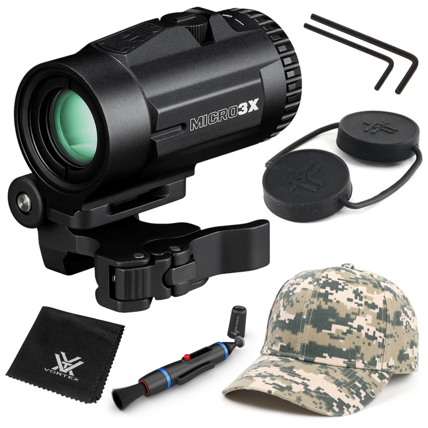 Vortex Optics Micro3X Red Dot Magnifier with QuickRelease Mount with