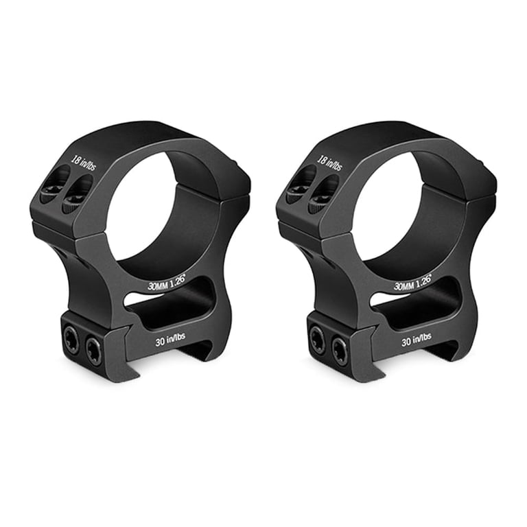 Vortex Pro Series 30mm High Height Rifle Scope Rings for Weaver