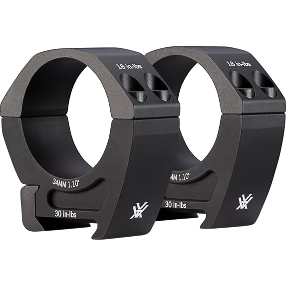 Vortex Optics Pro Picatinny 34mm Scope Rings Matte Black Low