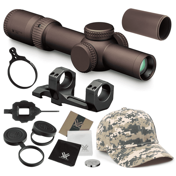 Vortex Optics Razor HD Gen III 1-10x24 FFP EBR-9 (MRAD) w/ Free Hat (Camo Digital) and Precision Extended Cantilever Mount 34 mm Bundle