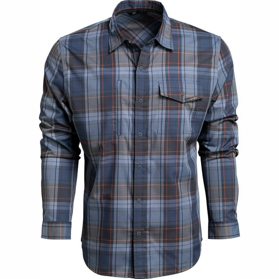 Vortex Optics Trail Call Tech Flannel Blue Grey Large