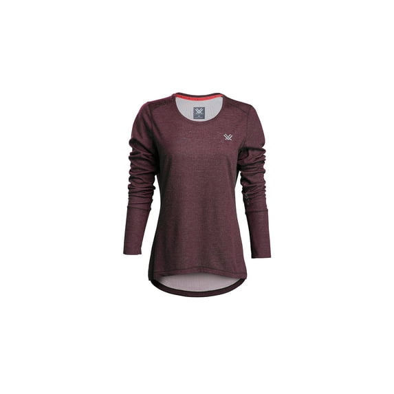 Vortex Optics Women's Point to Point Long Sleeve Shirts (Color: Rich Mahogany, Size: X-Large)