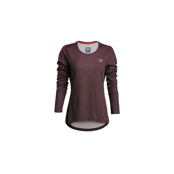 Vortex Point To Point Long Sleeve Shirt - Women's, Small, Rich Mahogany