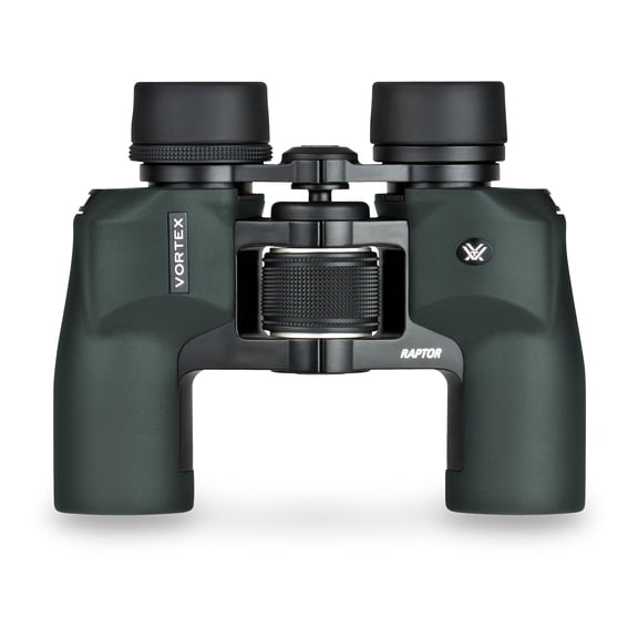 Vortex Raptor 10x32mm Porro Prism Binoculars, Matte, Green, Mid-Size, 5in, 19oz