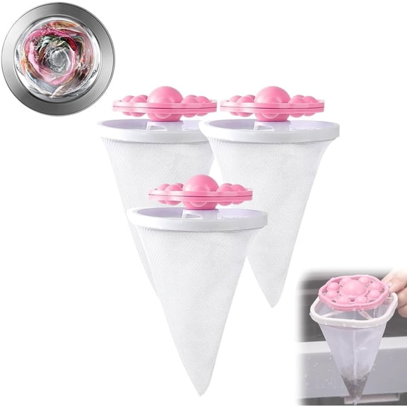 Vortexes Float Hair and Lint Catcher for Washing Machine,Washing Machine Hair Filter Mesh Bags for Laundry, Removes Pet Fur from Clothes