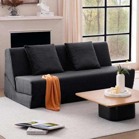 Vorthio Ergonomic Accent Sofa Chair with Wide Seat and Deep Cushion, 105° Reclined Backrest, High Density Foam & S Spring Support, Dual Removable Fabric Covers, Steel Frame Living Room Lounge Chair