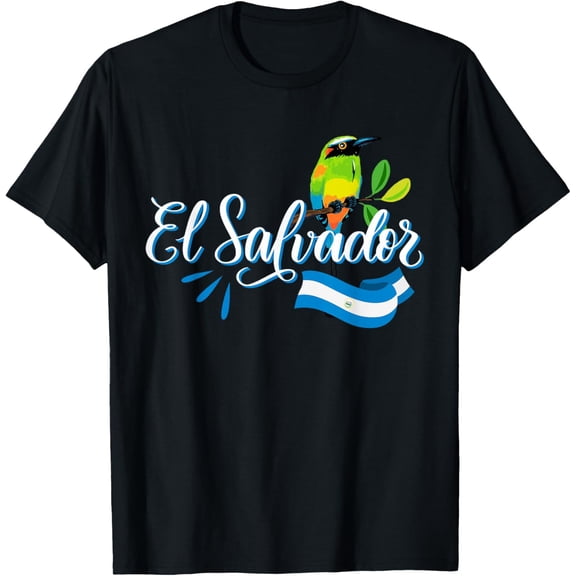 Vos Solo Sos Paja Salvadoran Slang El Salvador Flag Torogoz T-ShirtMen and women, Black T-shirt, size: Extra large