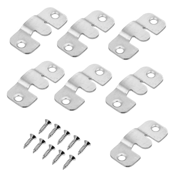 Vosarea 10 Sets Hanging Objects Flush Mount Hanger Stainless Steel for Living Room