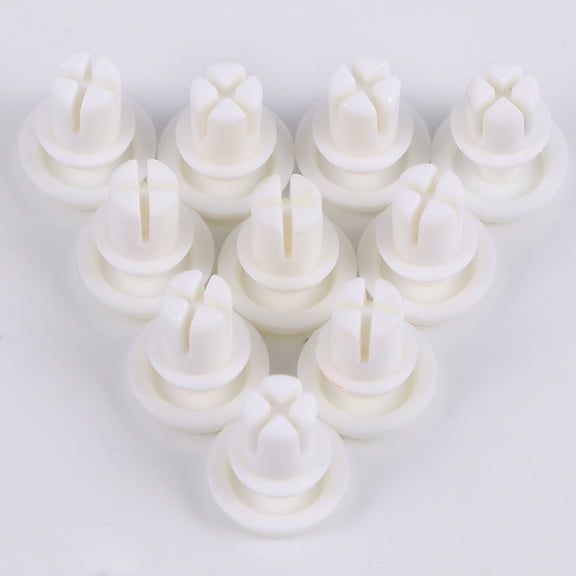 Vosarea 100Pcs Expansion Rivet Nut Plastic Buckle White Nylon Clip for Computer Pcb Mother Board Durable