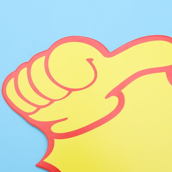 Vosarea 100Pcs Non Stick Yellow Paper Price Tags Thumb Shaped for Jewelry Sale Display