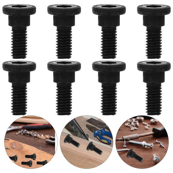 Vosarea 10Pcs Carbon Steel Hex Socket Head Cap Screws Black for Adjustable Machine Assembly