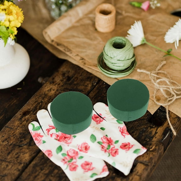 Vosarea 10Pcs Green Floral Foam Brick Water Absorbent Flower Sponge Blocks for Wedding and Banquet