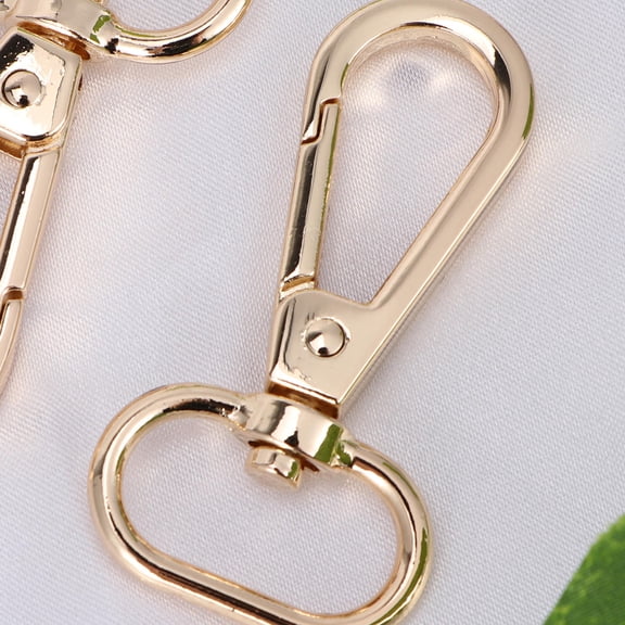 Vosarea 10Pcs Pet Rope Clips Metal Buckles Durable for Tag Attachment and Bag Hanging