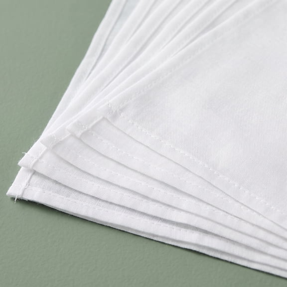 Vosarea 10pcs White Fabric Running Race Bibs for Track and Field Events