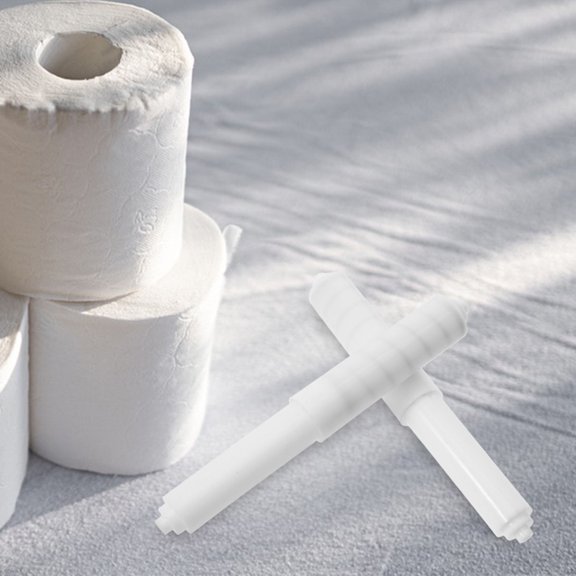 Vosarea 10Pcs White Toilet Paper Roll Holder for Home Use with Smooth Sliding and Secure Paper Grip