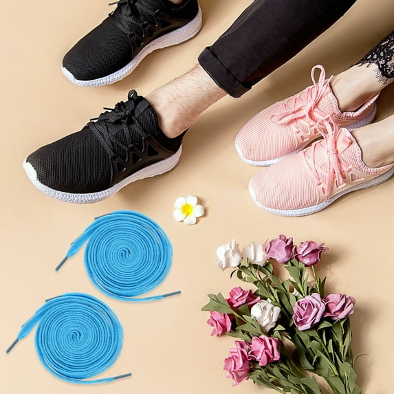Vosarea 12 Pairs Flat Shoelaces Assorted Colors Replacement Laces for Sports Shoes Boots Sneakers 43.31*0.31*0.08 inch