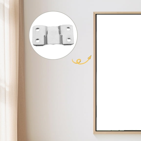 Vosarea 12Pcs Durable Stainless Steel Invisible Headboard Fixings Wall Hanging Hardware