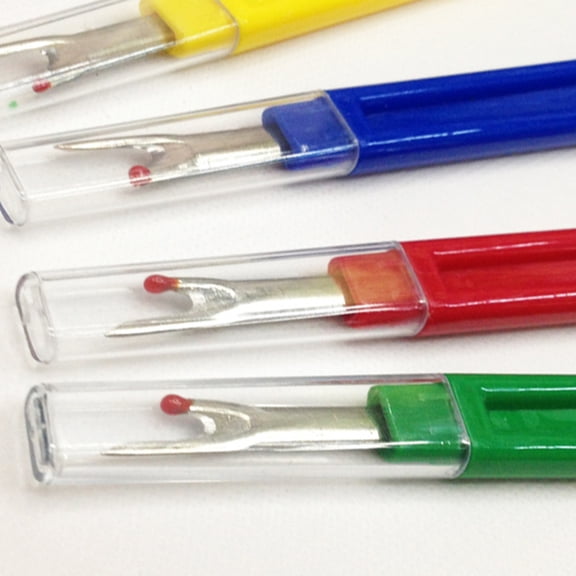 Vosarea Thread Unpicker Seam Ripper Plastic 12-Pcs Random Color