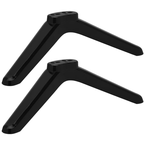 Vosarea 1Pair Adjustable TV Stand Base Legs Black Stable Support for Bedroom Living Room Tvs