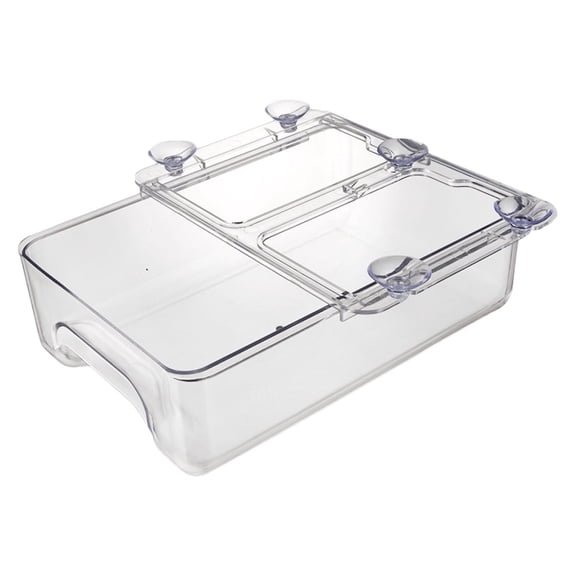 Vosarea 1Pc White Refrigerator Egg Container with Suction Cup and Space Saving Design