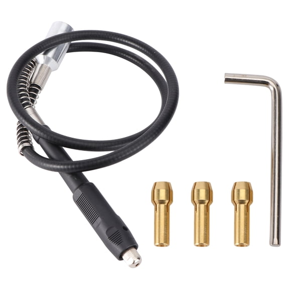 Vosarea Flexible Drill Bit Extension Set with Handle for Tight and Narrow Spaces, Black Design