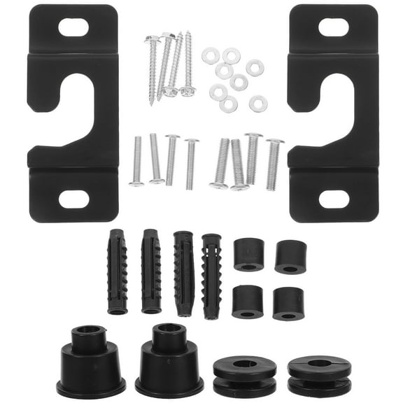 Vosarea 1Set Universal Wall Monitor Mount Black for 12 to 80 Inch LED Tvs with Strong Stability