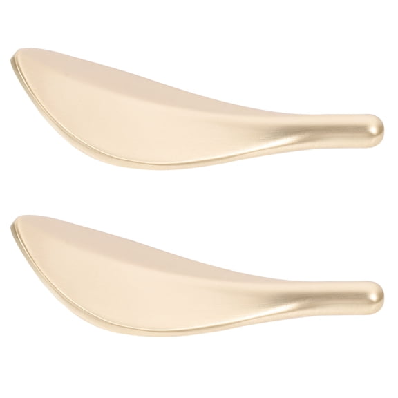 Vosarea 2-Pack Zinc Alloy Leaf-Shaped Drawer Handles and Knobs, Cabinet Pulls for Furniture and Kitchen