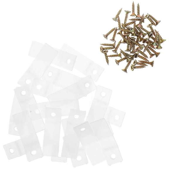 Vosarea 20Pcs Clear Drawer Stoppers for Furniture Plastic Non Slip Drawer Repair Replacement