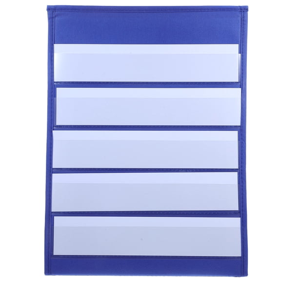 Vosarea 20Pcs Self Standing Desktop Pocket Chart Multi Color with Practical Double Sided Teaching Display