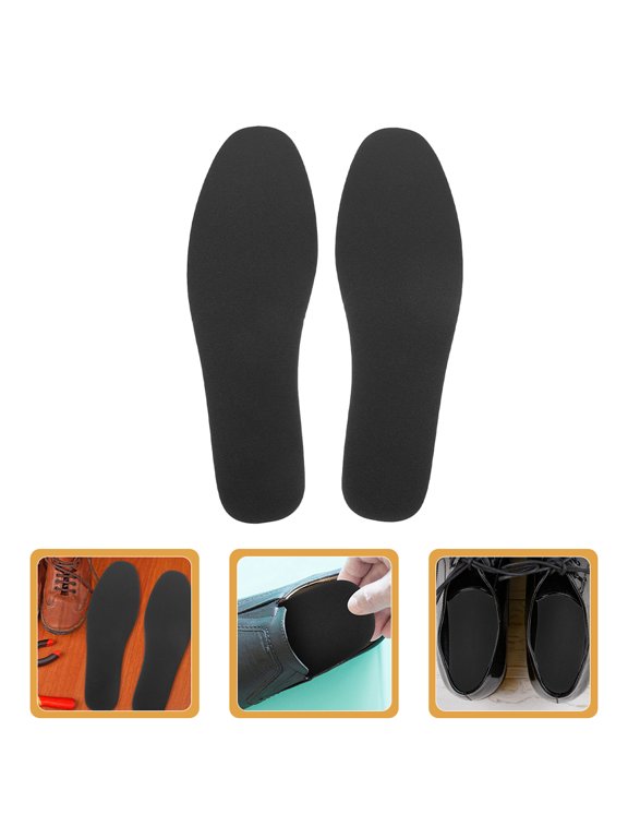 2Pairs Protective Work Boot Insoles with Lightweight Steel Plate for Puncture Resistance