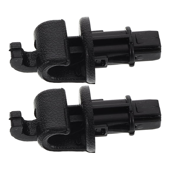 Vosarea 2-Pack Black Automotive Sun Visor Bracket Clips, Sun Visor Hook Holders for Precise Fit and Easy Installation
