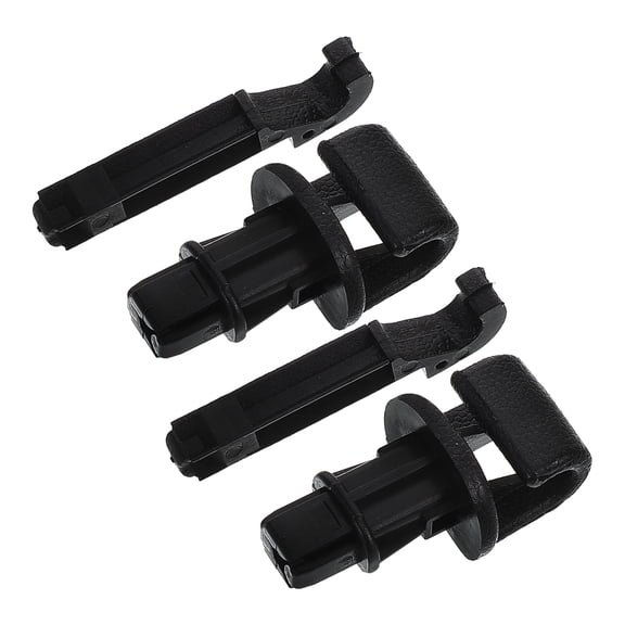 Vosarea 2Pcs Automotive Sun Visor Bracket Clip Black Precise Fit Sun Visor Hook Holder