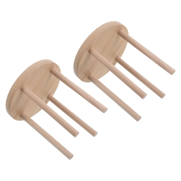 Vosarea Bamboo Fermentation Organizer, Light Brown, Space-Saving Kitchen Storage, 2Pcs