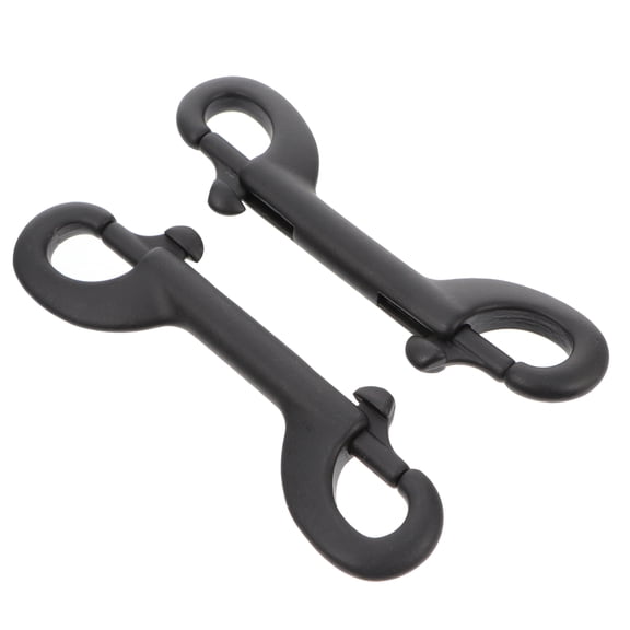 Vosarea 2Pcs Stainless Steel Double Ended Snap Hook with Spring Loaded Trigger