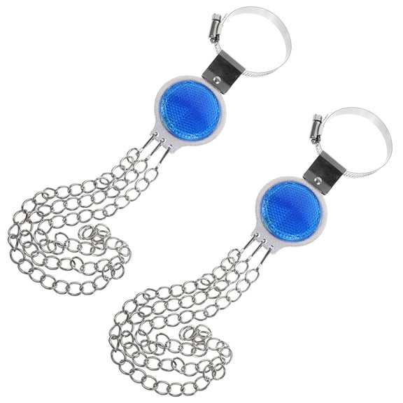 Vosarea 2Pcs Blue Braided Grounding Cable for Cars Static Electricity Removal Weatherproof Design