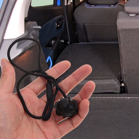 Vosarea 2Pcs Car Rear Hatch Cover Strap Black Plastic Parcel Shelf Cord Easy Installation