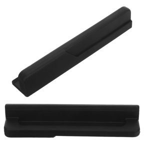 Vosarea 2Pcs Black Foot Pull Handle Touchless Opener for Kitchen Cabinet Trash