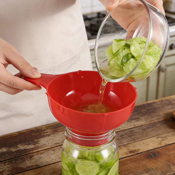 Vosarea 2Pcs Multifunctional Wide Mouth Funnel for Transferring Liquids and Dry Ingredients in Kitchen