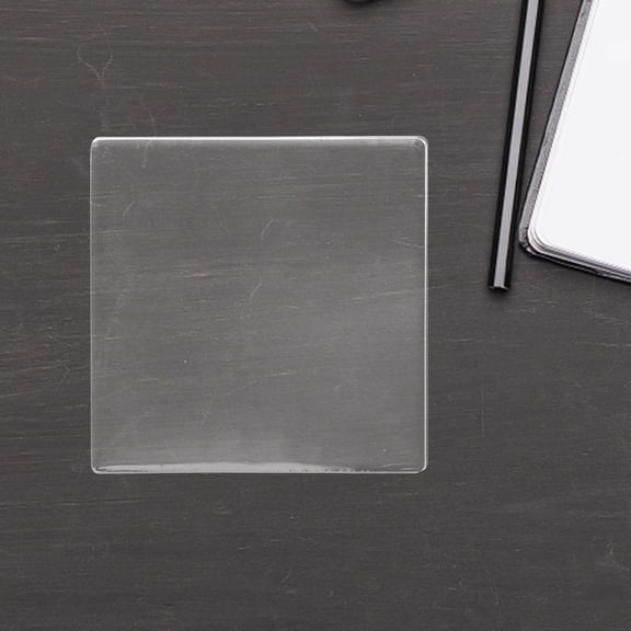 Vosarea 2Pcs Reusable Transparent Gel Plates for Printmaking with Dual Size Pads for Craft Projects