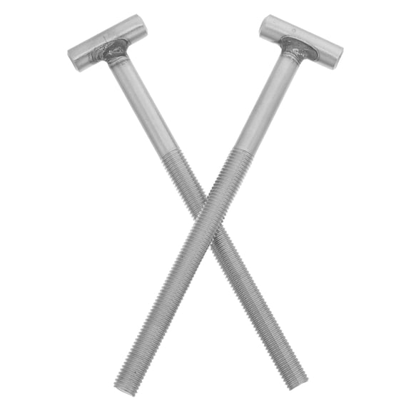 Vosarea 2Pcs Stainless Steel Marine Grade T-Bolt Screws Plated Silver Replacement Bolt Kits for Home Use