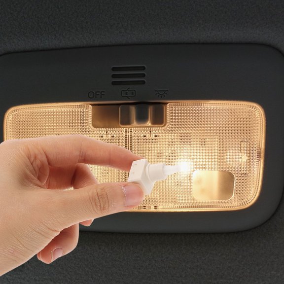 Vosarea 2Pcs Vehicle Dome Light Switch Kit White ABS Material Modern Style for Cars