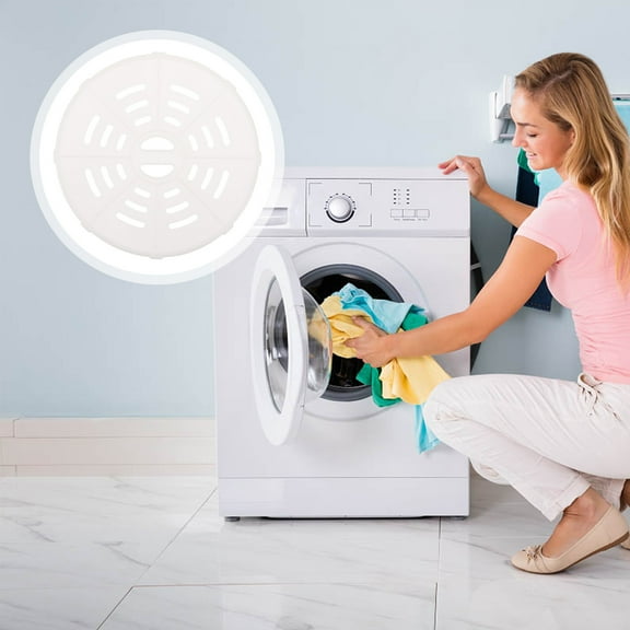 Vosarea 2Pcs Washer Dehydrator Sheets White Plastic Compatible Replacement for Washing Machines