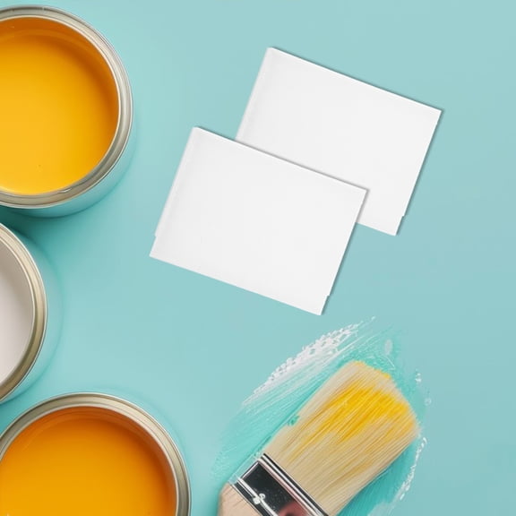 Vosarea 2Pcs White Paint Pads for Painting Trim with Wear Resistant Flocking for Smooth Finish