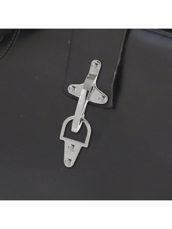 2-Pack Easy Install Interlocking Metal Buckles for Coats, Jackets, and Belts, Replacement Hardware