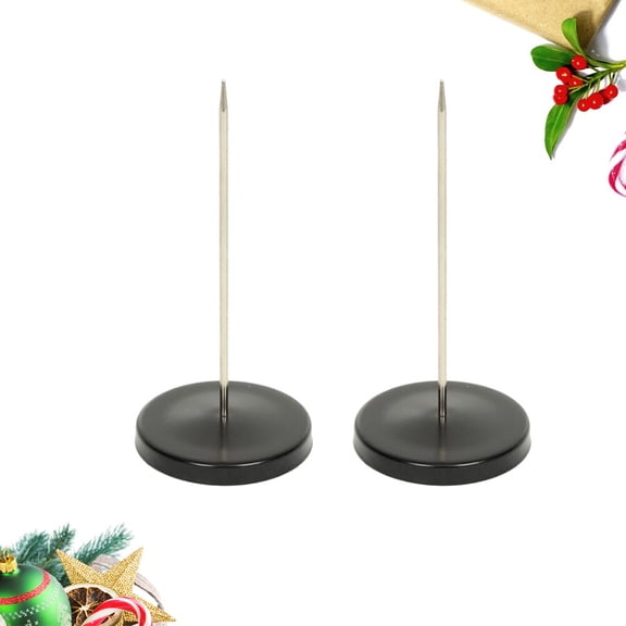 Vosarea 2pcs Chrome Finish Bill Holder and Check Rack for Restaurant Office and Hotel Organization