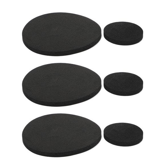 Vosarea 30Pcs Black Round Sponge Chair Edge Guards, Adhesive Anti-Collision Corner Covers Cushion Pads for Furniture Safety