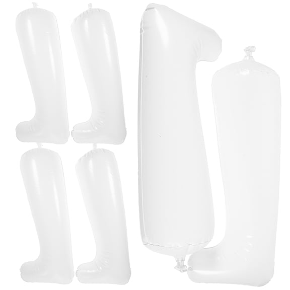 Vosarea 3Pairs Boot Shaper Inflatable White Shoe Trees for Long Boots Easy Storage