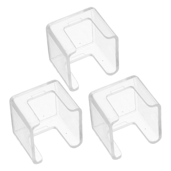 Vosarea 3Pcs Transparent Acrylic Pool Cue Chalk Case for Storage Snooker Chalk with Sealed Design