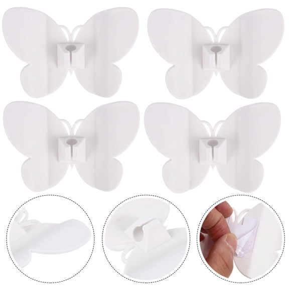 Vosarea Kitchen Cord Wrap Organizer White Plastic for Appliance Cables 4Pcs