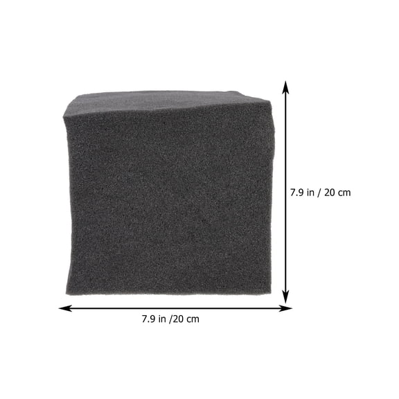 Vosarea 4Pcs Black Sound Absorbing Material Acoustic Block for Soundproof Walls Ceilings Doors